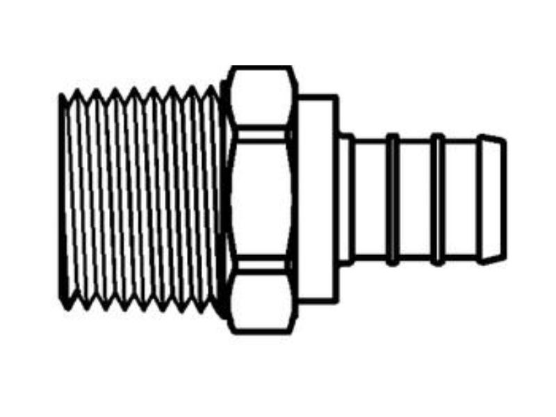 0.5 P x 0.5 in. Mip NL Pex Male Adapter