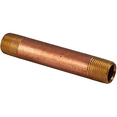 UBRN-0545 0.5 x 4.5 in. Pipe Nipple, S40 Brass