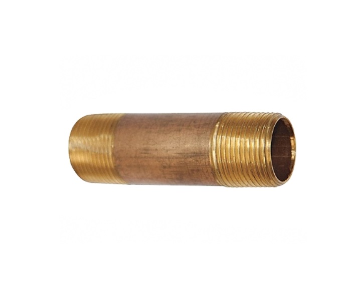 UBRN-1520 1.5 x 2 in. S40 Brass Pipe Nipple