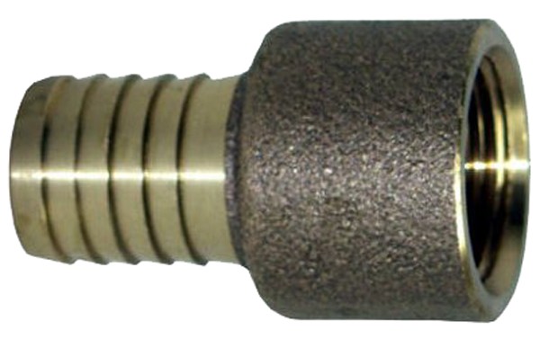 0.5 in. Nsert x FNPT Cast Bronze Round Straight Female Adapter