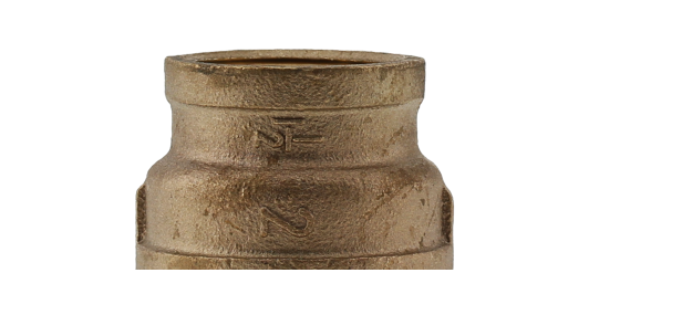 2 x 1.5 in. Reducing Coupling, Bronze - 125 lbs