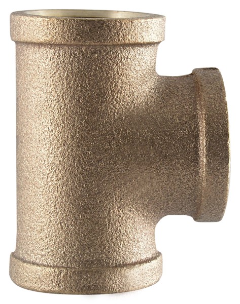 0.38 in.   Tee, Bronze - 125 lbs