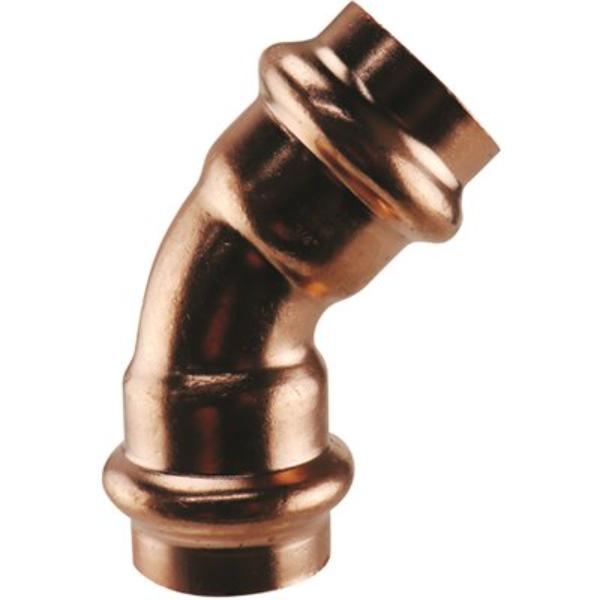 3/4 in. x 3/4 in. Copper 45-Degree Press x Press Elbow