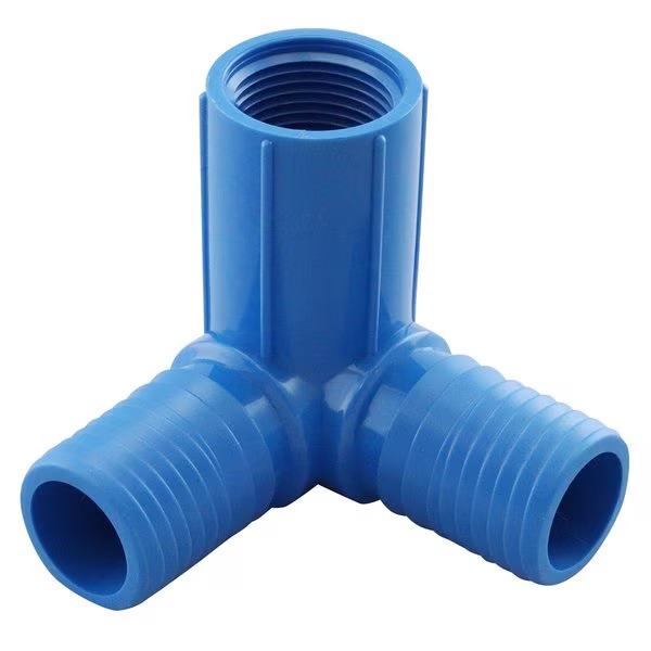 1 in. x 1 in.  x 1/2 in. - 3/4 in. Dual Threaded Reducing 90 Degree Side Outlet Insert Elbow