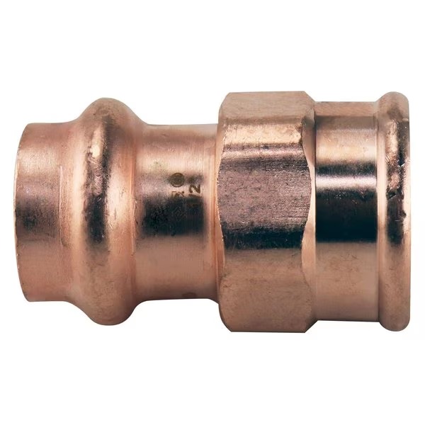 Adapter, 1/2 in, FPT x Press Fit, Copper, 300 psi Pressure