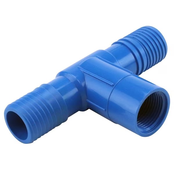 1 in. x 1 in.  x 1/2 in. - 3/4 in. Dual Threaded Combination or Reducing Insert Tee Fitting