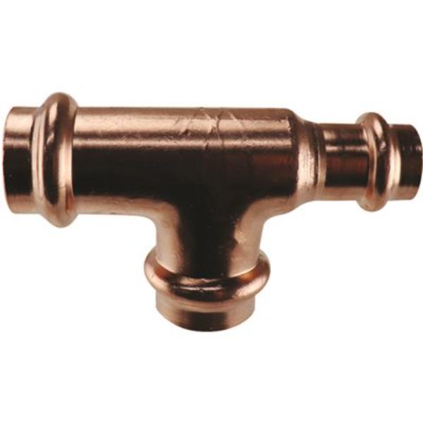 3/4 in. x 1/2 in. x 3/4 in. Copper Press Reducing Tee
