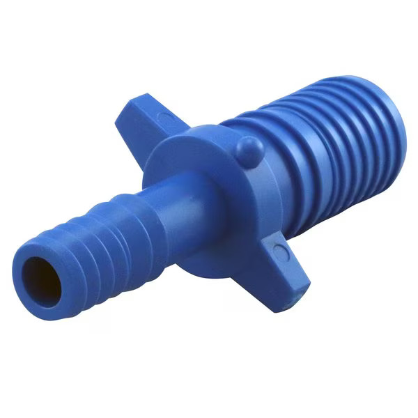3/4 in. Polypropylene Blue Twister x 3/8 in. Funny Pipe Insert Coupling