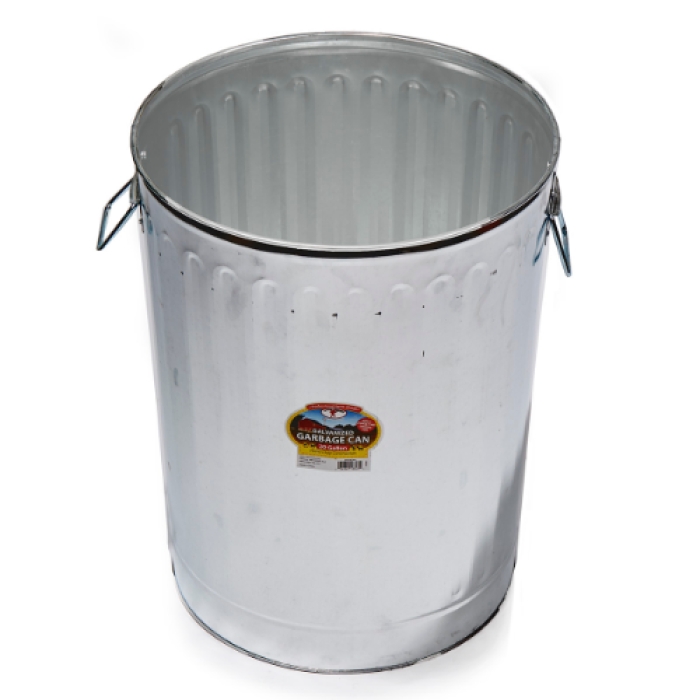 20 gal Galvanized Garbage Trash Can