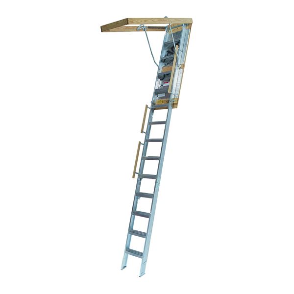 25.5 x 63 in., 12 ft. Aluminum Stairway Ladder
