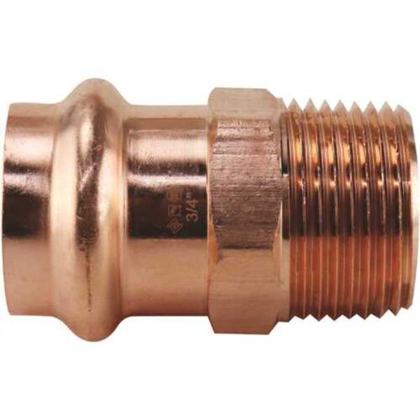 3/4 in. x 3/4 in. Copper Press x MPT Male Adapter