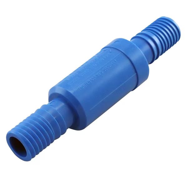 3/4 in. Blue Twister Polypropylene Telescoping Poly Pipe Repair Insert Coupling