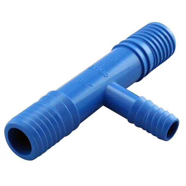 3/4 in. x 3/4 in. Blue Twister Polypropylene x 3/8 in. Funny Pipe Reducing Insert Tee