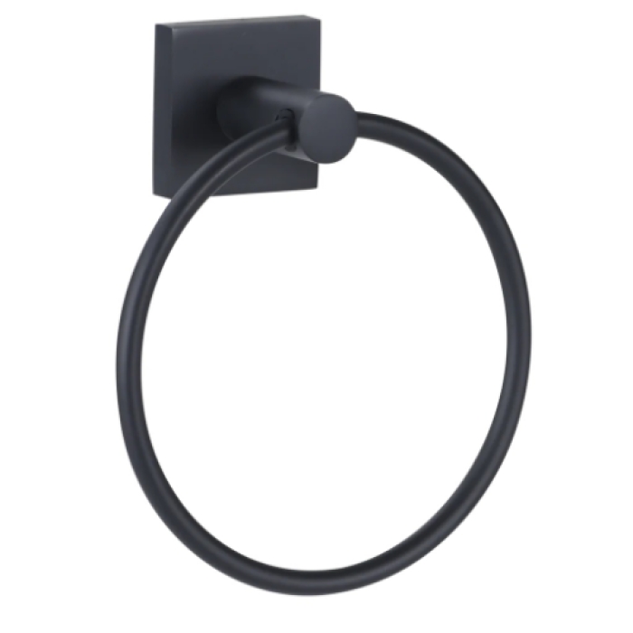 Picture of Copper Creek Hardware CC-BTH-TRING400BC Towel Ring&#44; Black