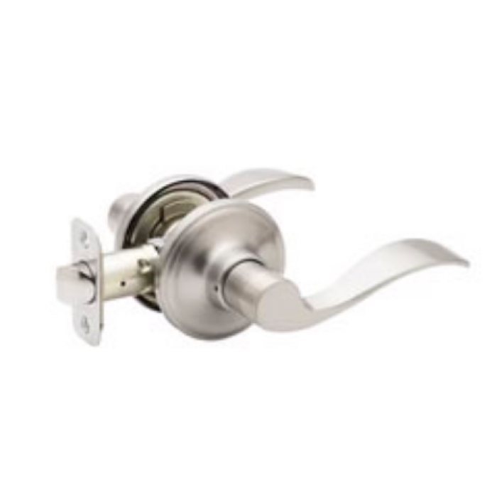 Waverlie Passage Lever, Satin Stainless