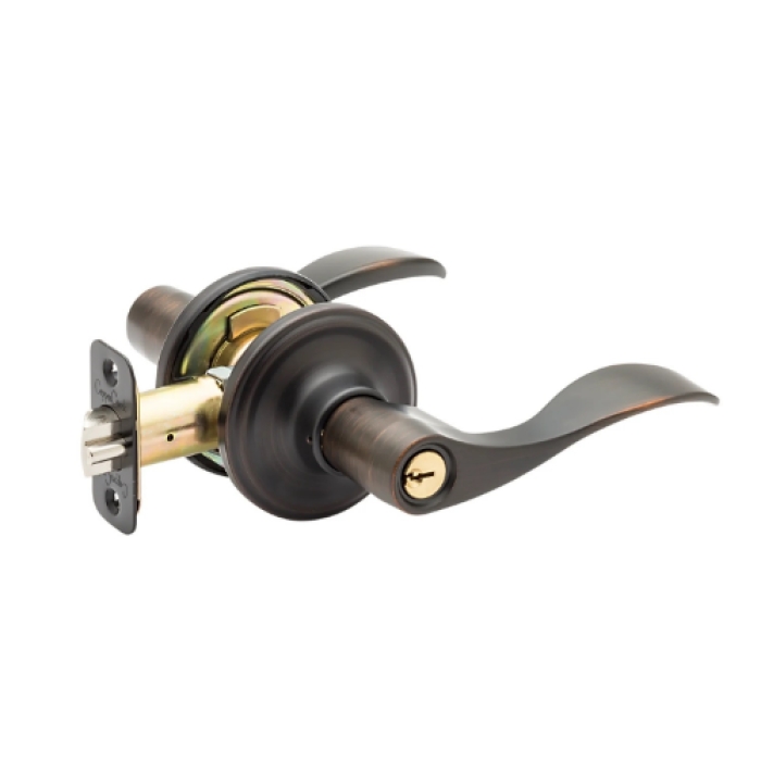 Waverlie Entry Lever, Tuscan Bronze