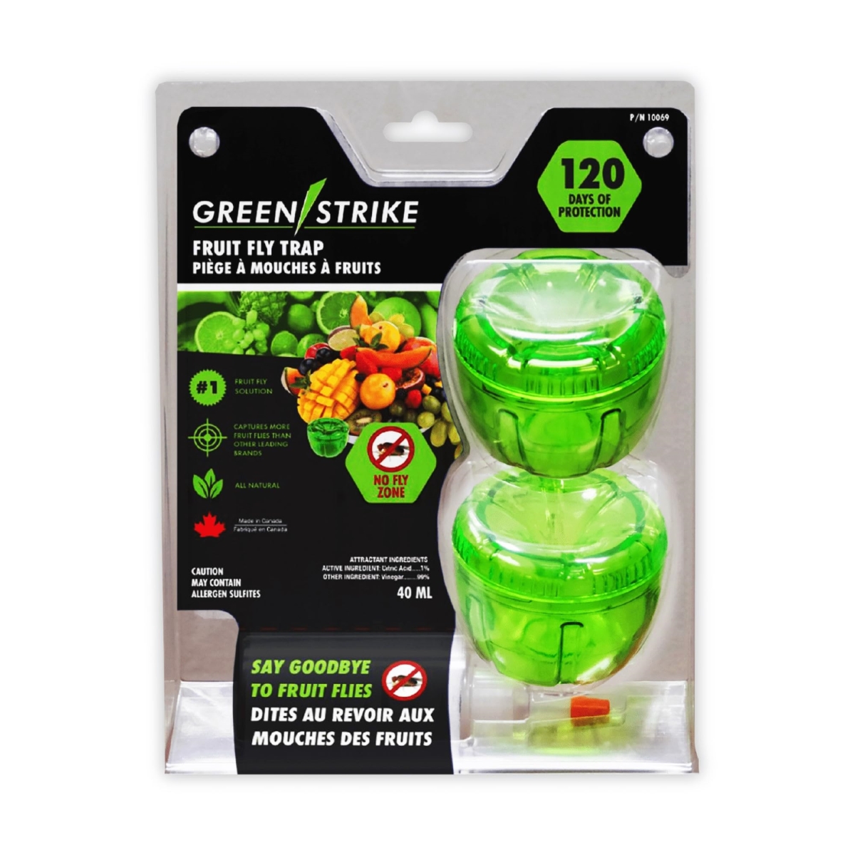 Reusable Fruit Fly Trap Attractan - Pack of 2