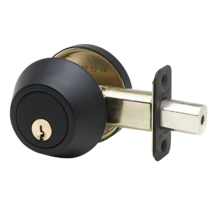 DB2410BC Single Cylinder Deadolt, Black