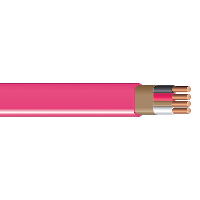 100 ft. 10-3G NM-B Copper Building Wire, Pink