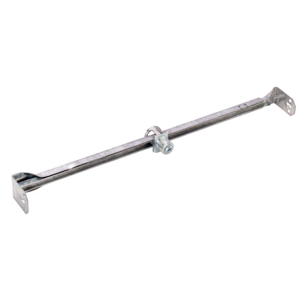 Adjustable Bar Hanger, Steel, Silver, Galvanized