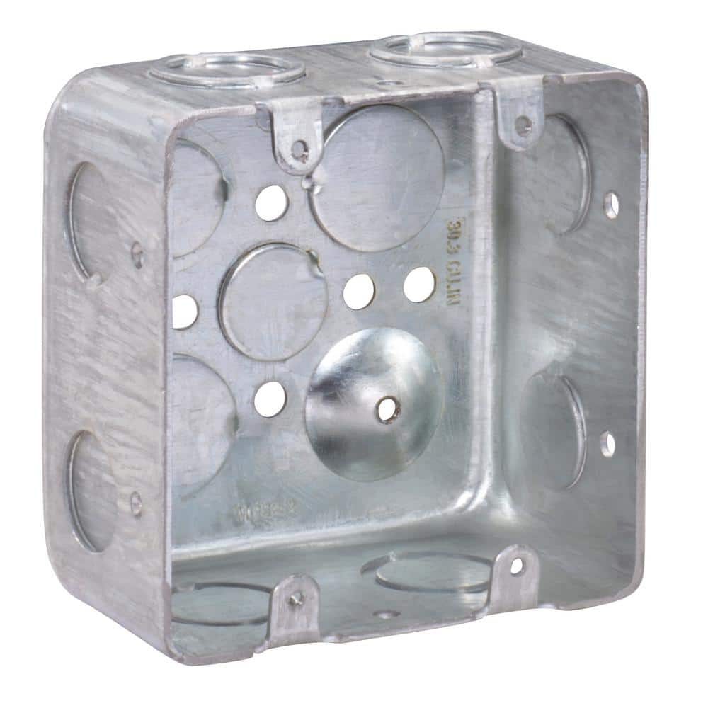 Picture of Southwire MGSB-2-UPC 4 x 4 x 2.12 in. Steel Metallic 2-Gang Square Switch Box