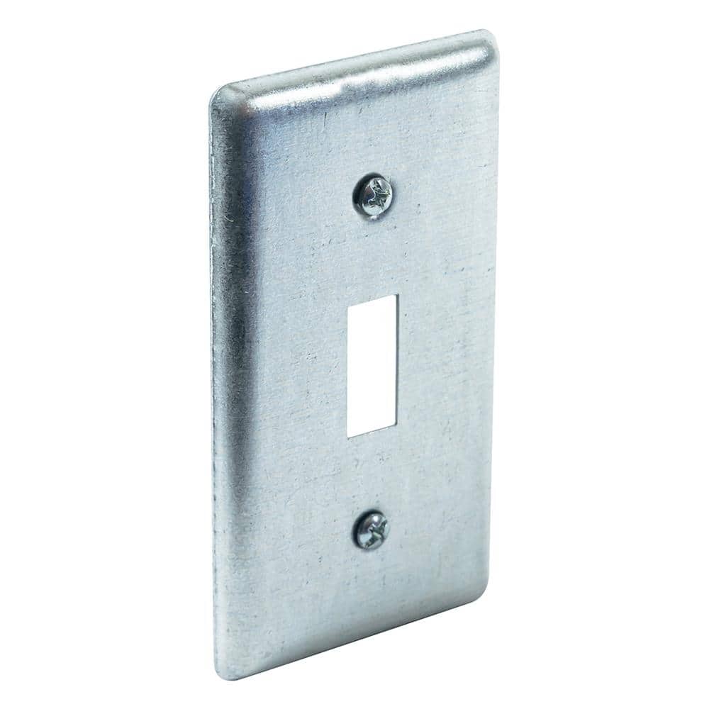 Picture of Southwire G19350-UPC 4 x 2 in. Steel Metallic Single Toggle Electrical Handy Box Cover