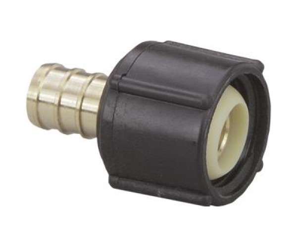 0.5 in. PureFlow   Pipe Adapter - Crimp x Lav - Brass - Pack of 5