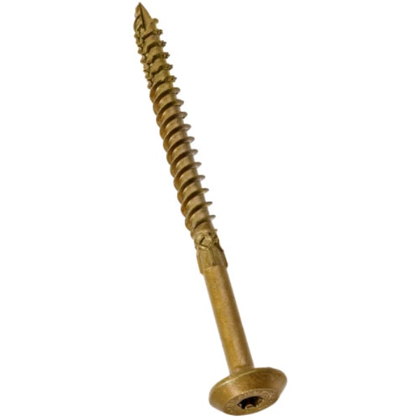 0.25 x 5 in. Power Pro Structural Lag Screws - Bronze