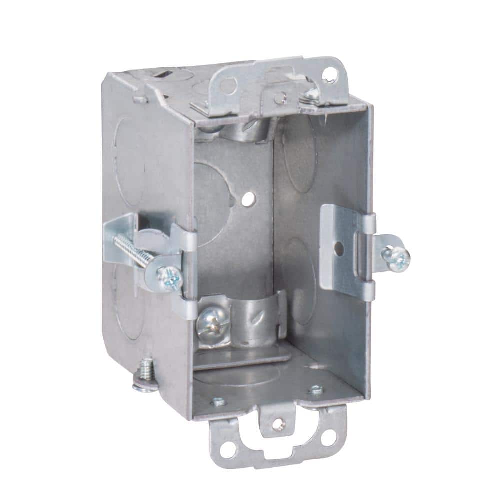 Picture of Southwire G601-OWR-UPC 3 x 2 x 2.5 in. Steel Metallic 1-Gang Switch Box with NMSC Clamps