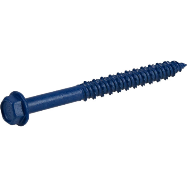 0.25 x 2.75 in. Power Pro Blue Hex Washer-Head Concrete Screw Anchors - Blue