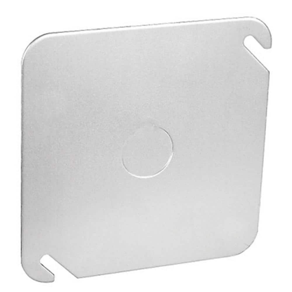 Picture of Southwire 52C6-UPC 4 x 0.5 in. Steel Metallic Square Knockout Cover