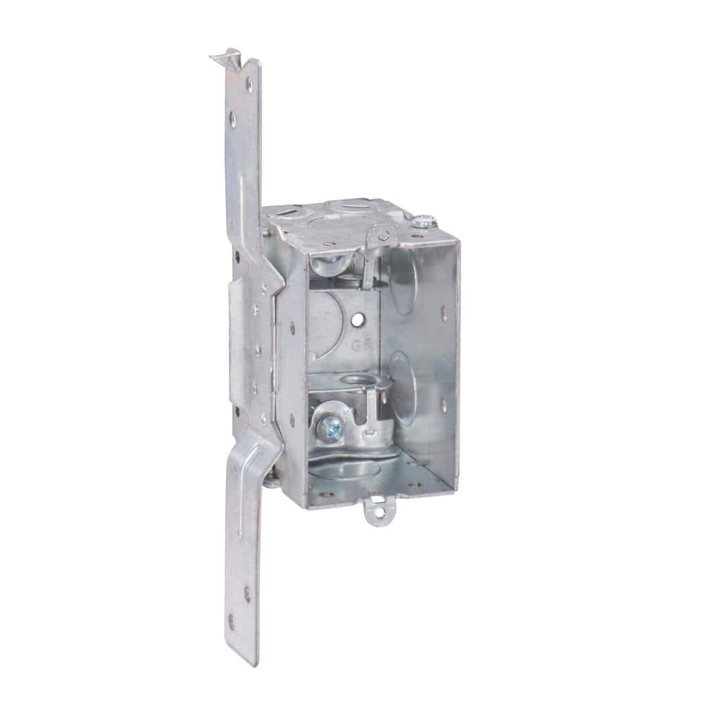 Picture of Southwire G601-FBX-UPC 3 x 2 x 2.5 in. Steel Metallic 1-Gang Switch Box with KO & MC Clamps