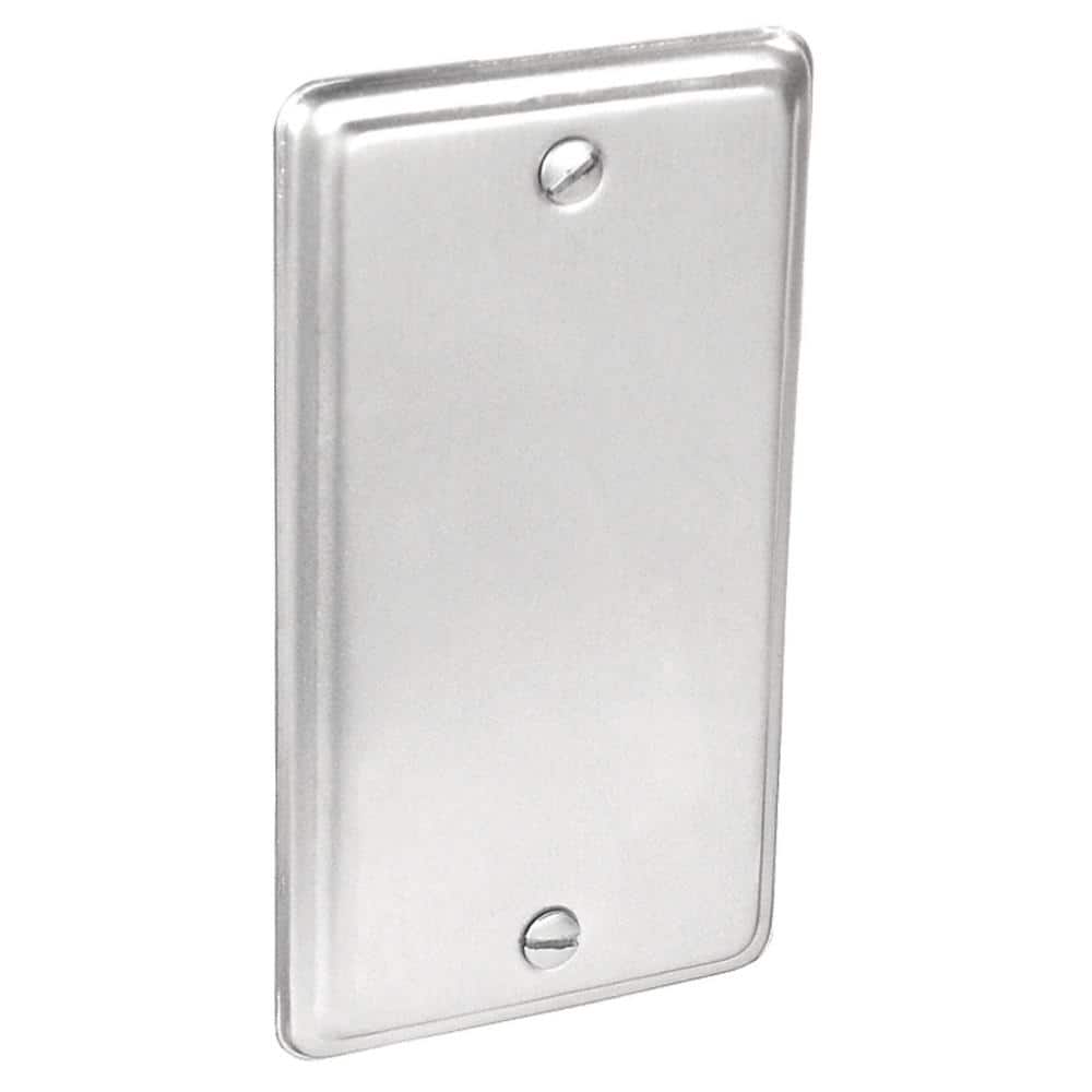 Picture of Southwire G19290-UPC 4 x 2 in. Steel Metallic 1-Gang Blank Handy Box Cover