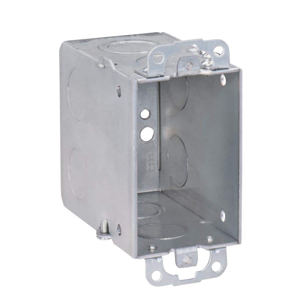 Picture of Southwire G603-UPC 3 x 2 x 3.5 in. Steel Metallic 1-Gang Switch Box with KO & Plaster Ears