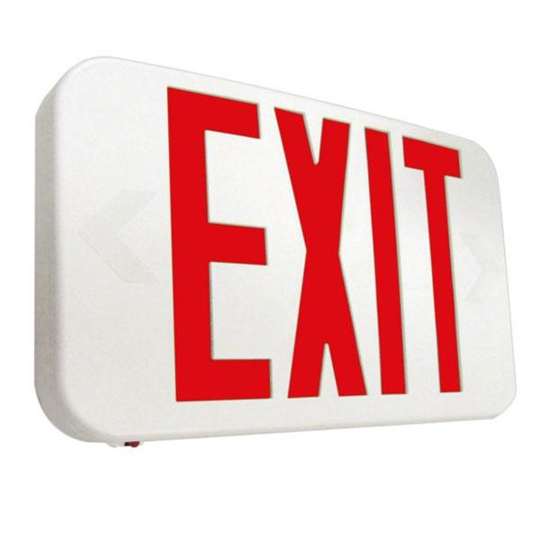 APX7RG LED Exit Sign - White Housing - Red Letter