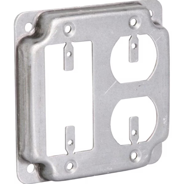 Picture of Southwire G1951-UPC 4 in. GFCI & Duplex Outlet Square Device Box Cover