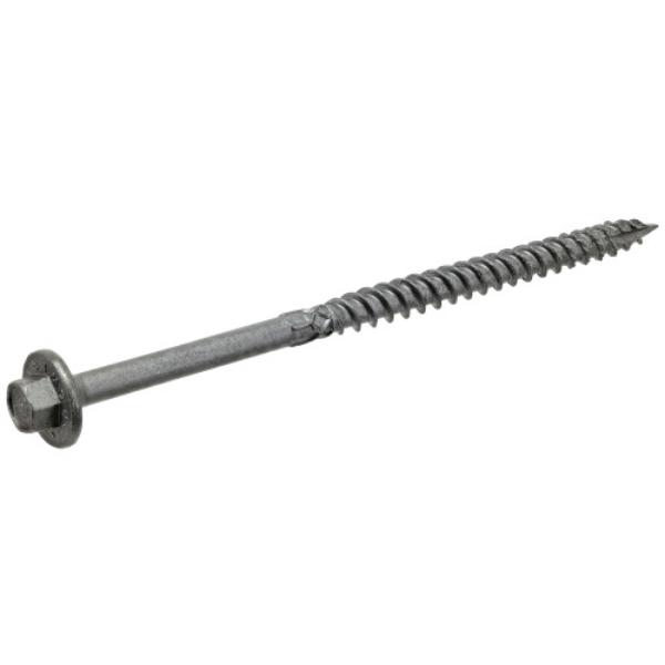 0.313 x 5 in. Power Pro Ledgertite Structural Screws - Gray