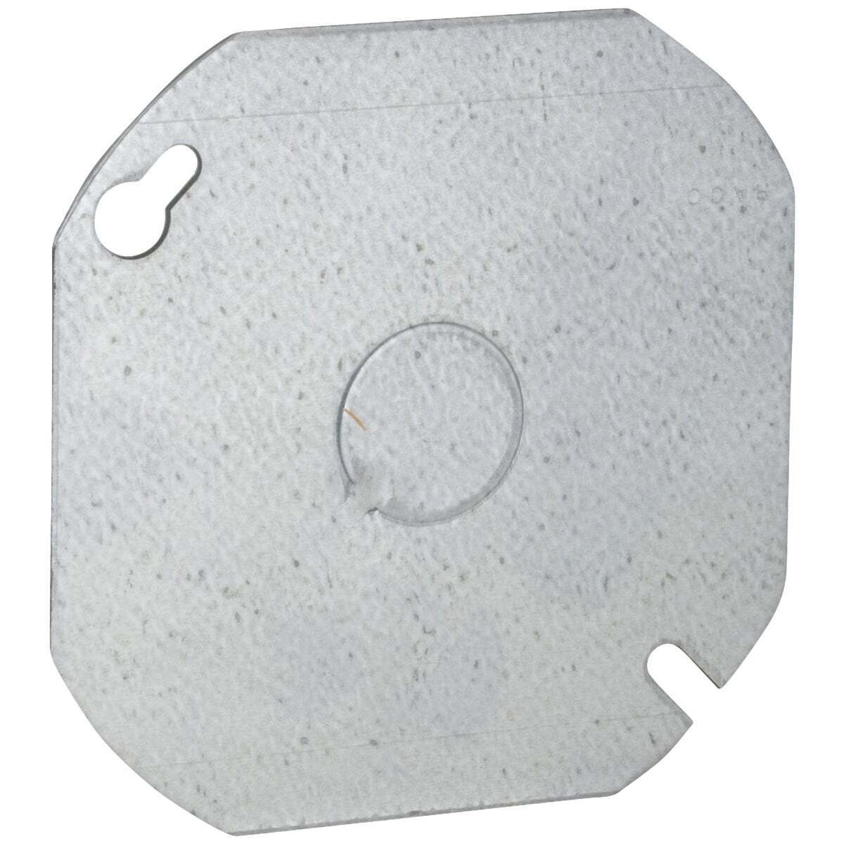 Picture of Southwire 54C6-UPC 4 x 0.5 in. Steel Metallic Flat Blank Round Cover