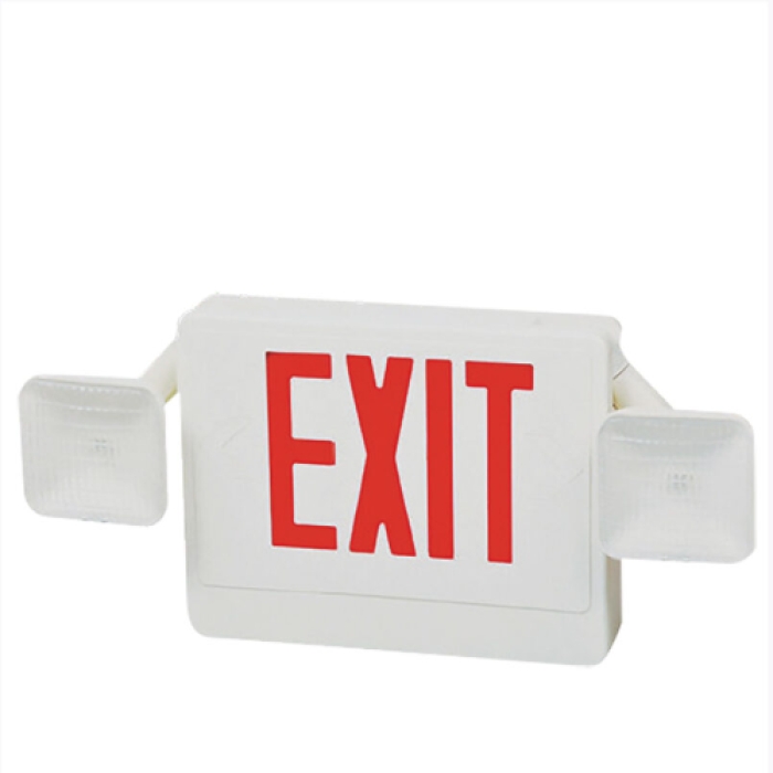 E2FLEDX-RD LED Exit Sign with Adjustable Lighting Head - Red