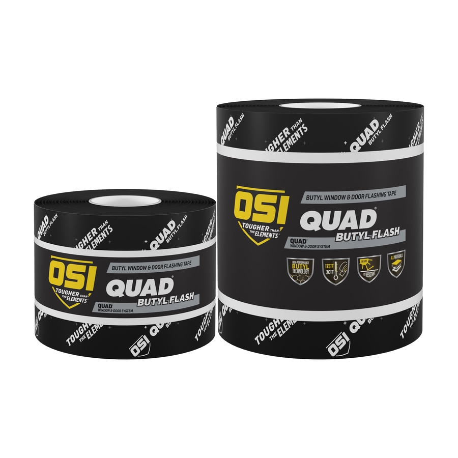 2876265 4 in. x 75 ft. Butyl Flash Self-Adhering Flexible Flashing Tape - Black