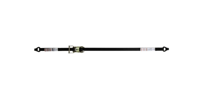 1 in. x 16 ft. Contractor J-Hook Utility Ratchet Tie Down - Black