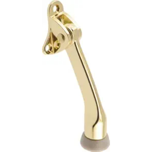 4 in. Kickdown Door Stop - Brass
