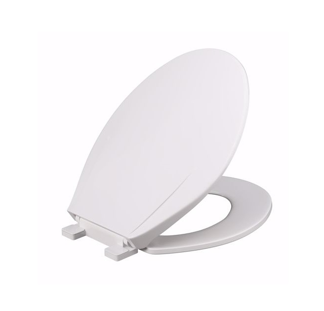 Picture of Jones Stephens C1107S00 Slow-Close White Elong Plastic Toilet Seat