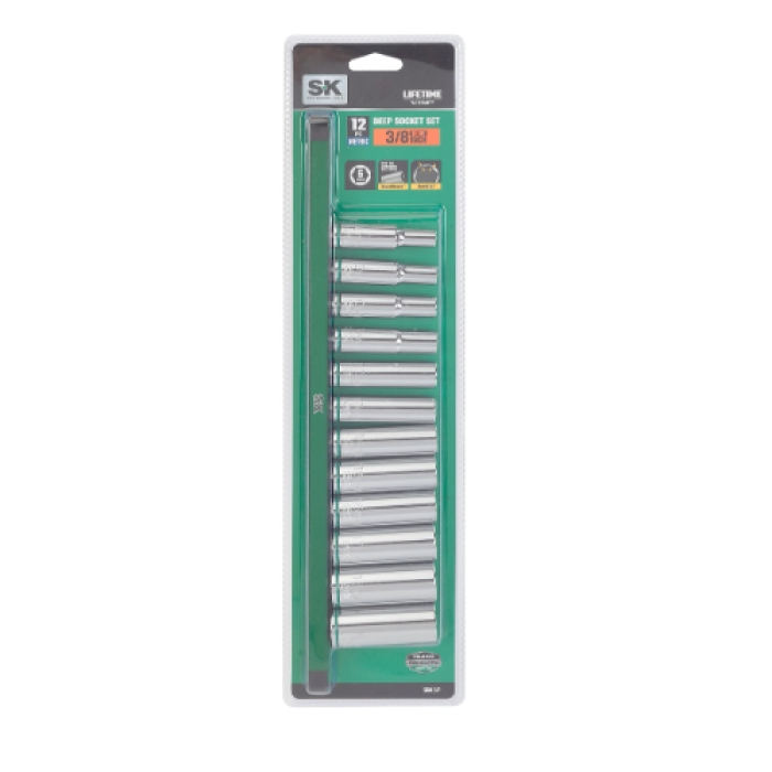 SK01347 0.375 in. Drive Set Deep Socket Set, 12 Piece
