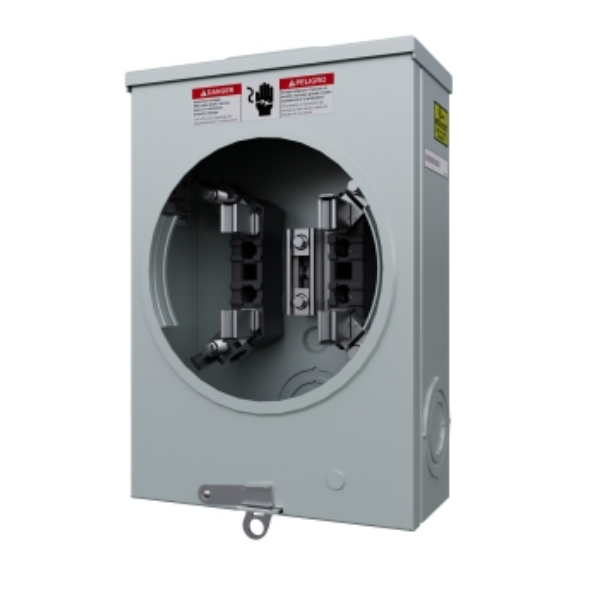 UAT111-XPE 1 Phase 135 Amp Horn Bypass Ringless with Barrel Lock Knockout Meter Socket