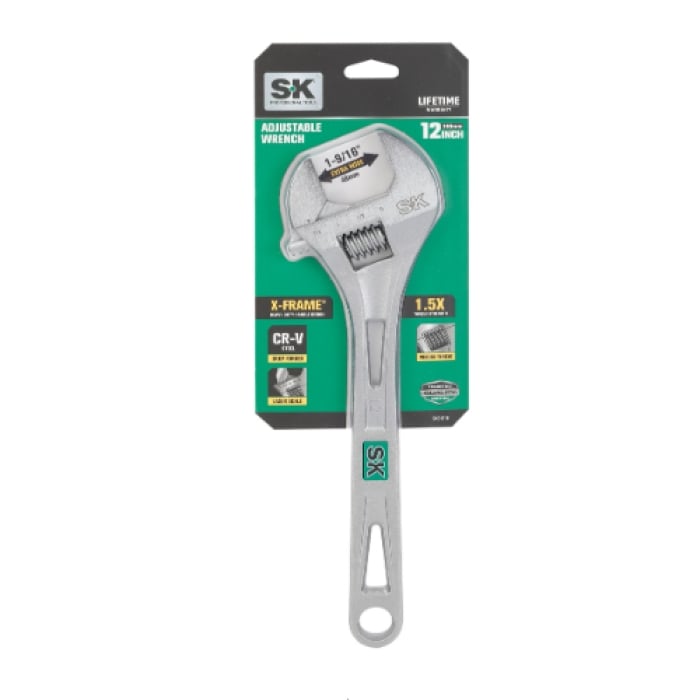SK01218 12 in. Adjustable Wrench Tool Set