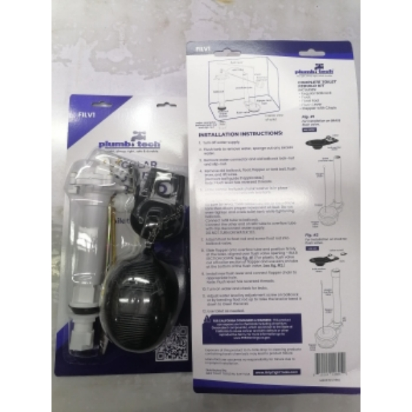 FILV1 Toilet Fill Valve Rebuild Kit, White