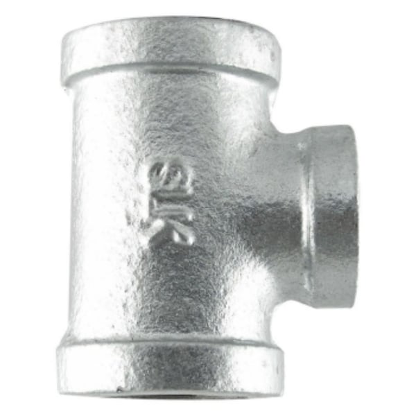 510-445HC 0.75 x 0.75 x 0.5 in. Iron Galvanized Tee Reducer, Silver