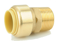 1 in. Brass Push On Male Adpter