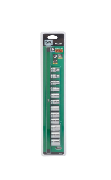 SK01341 0.375 in. Metric Drive Set Standard Socket Set, 12 Piece